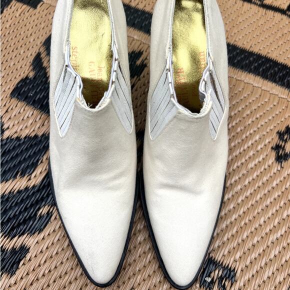 Jean Paul Gaultier pour Stéphane Kelian | Vintage Cream Ankle Boots RARE Size 6 - Picture 4 of 8